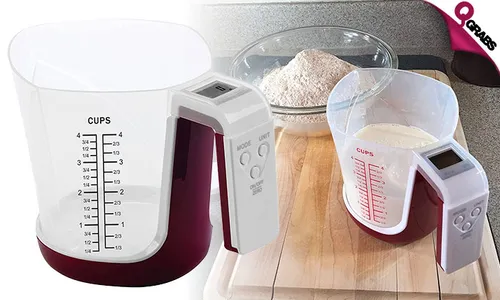 2-in-1 Measuring Cup & Scale!